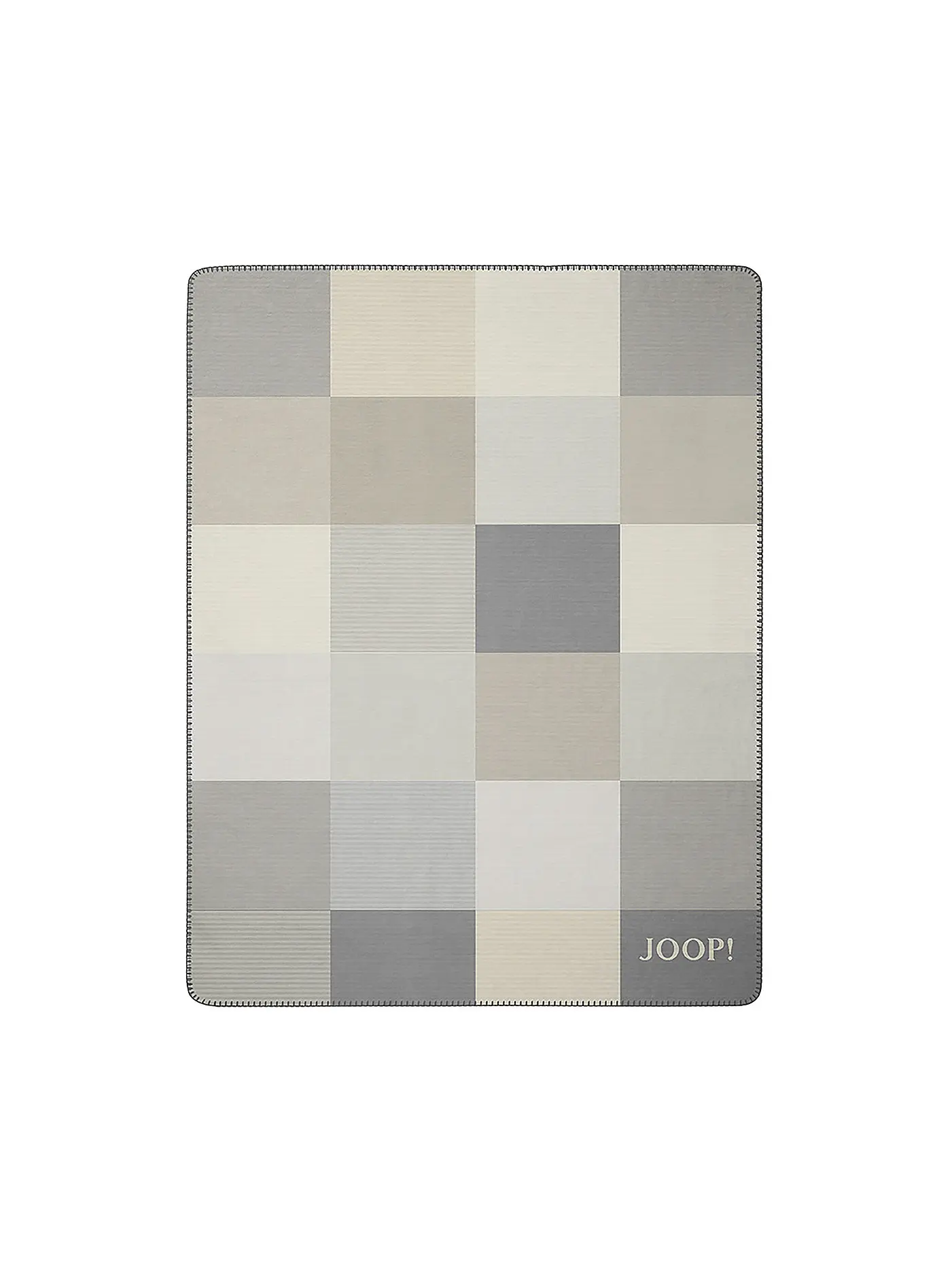 JOOP | Wohndecke MOSAIC 150x200cm Rouge- Natur | beige